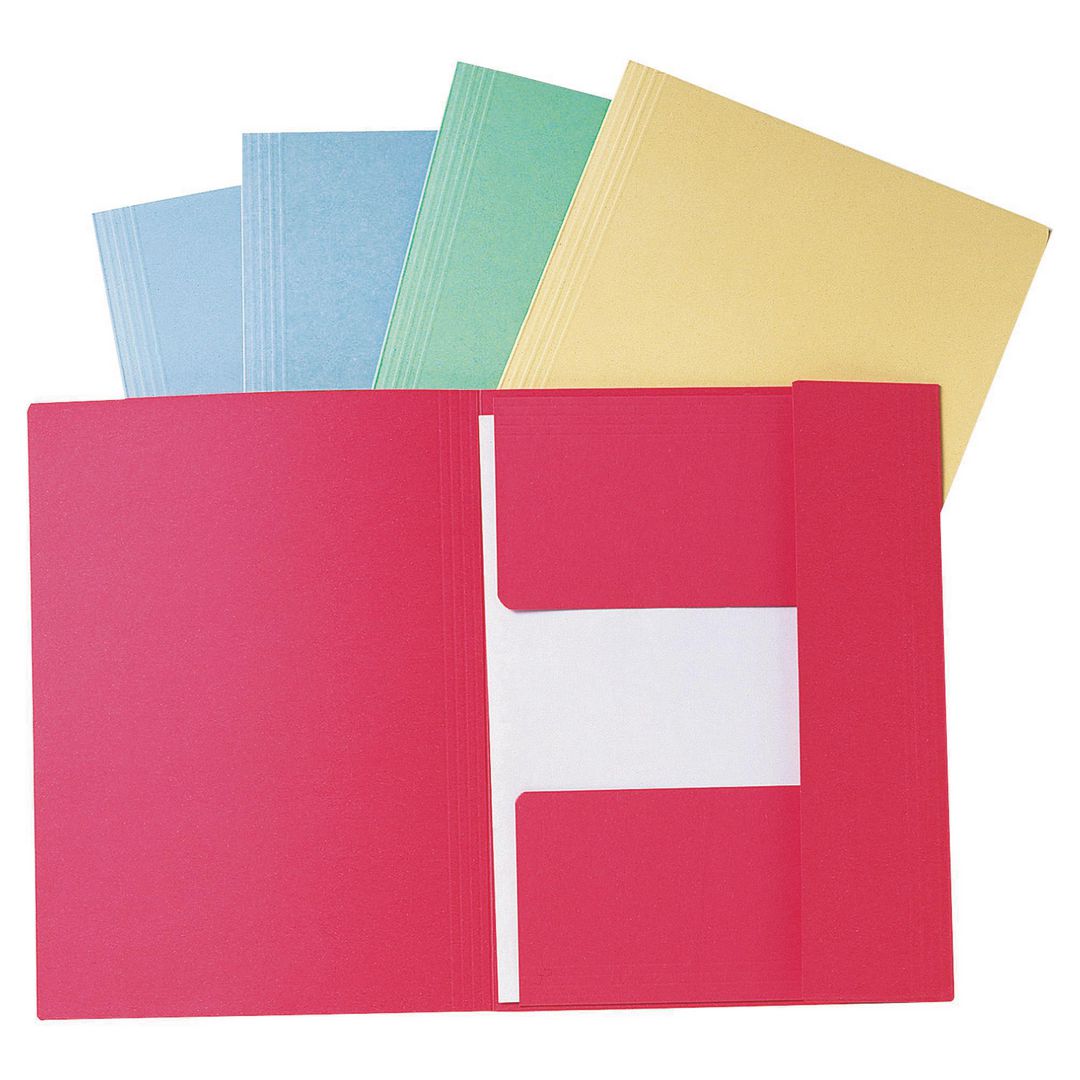 Mapp LYRECO A4 3-klaff 280g grön 50/fp