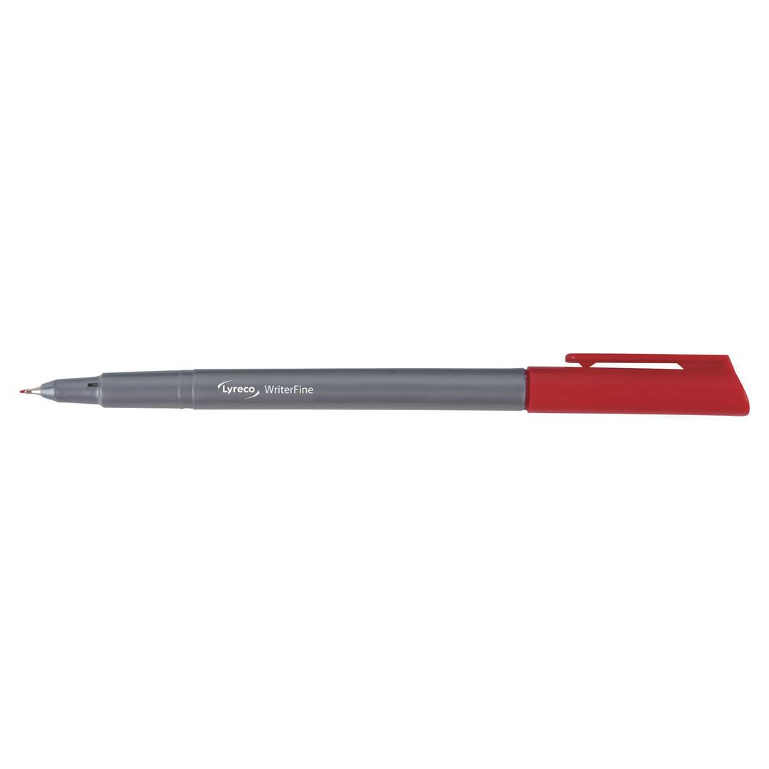 Fineliner Lyreco 0,4mm röd