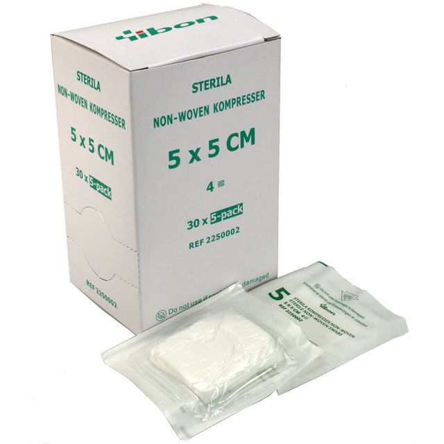 Kompress NW steril 5-p 5x5cm 150/fp