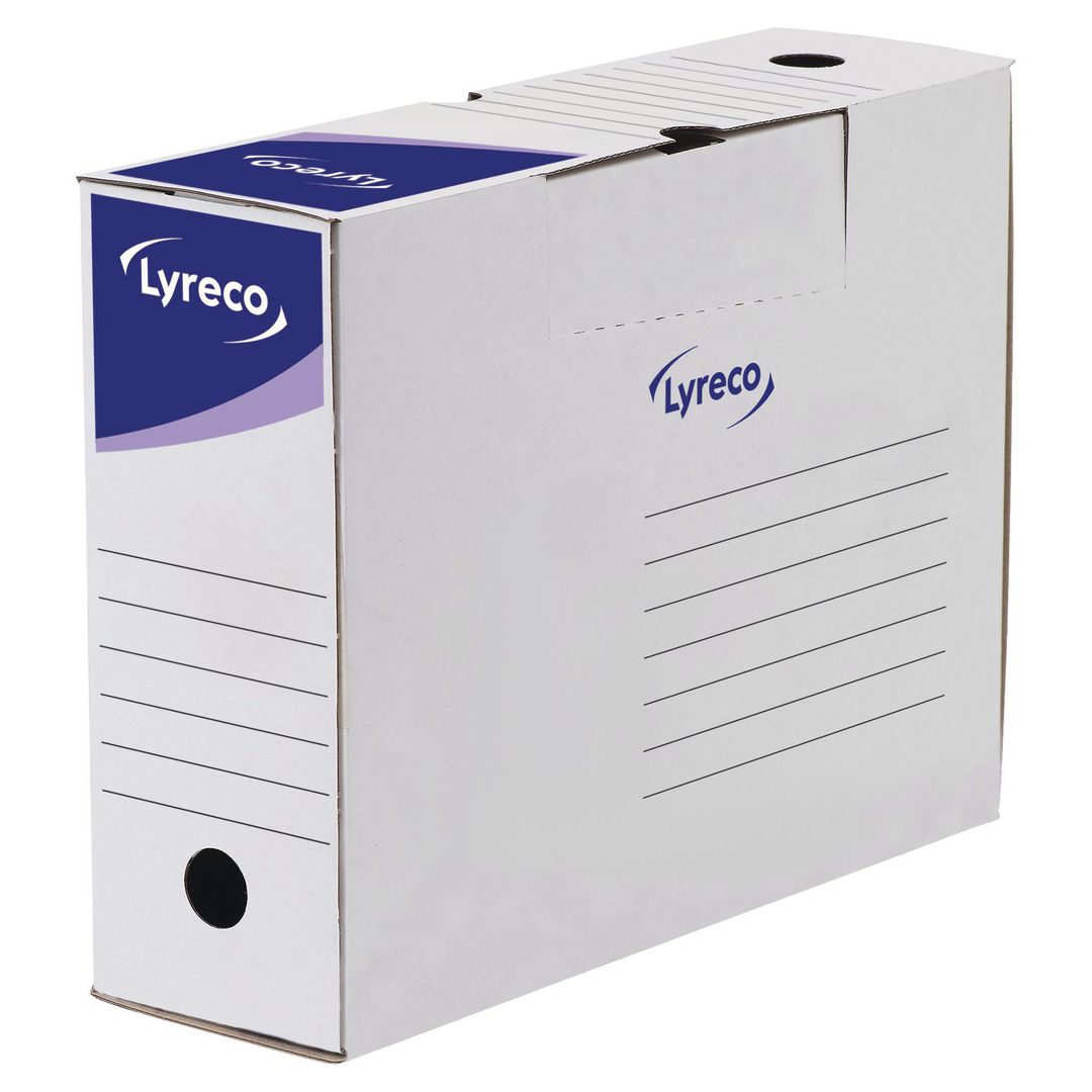 Arkivbox Lyreco FSC 340x250x200mm vit (25 pack)