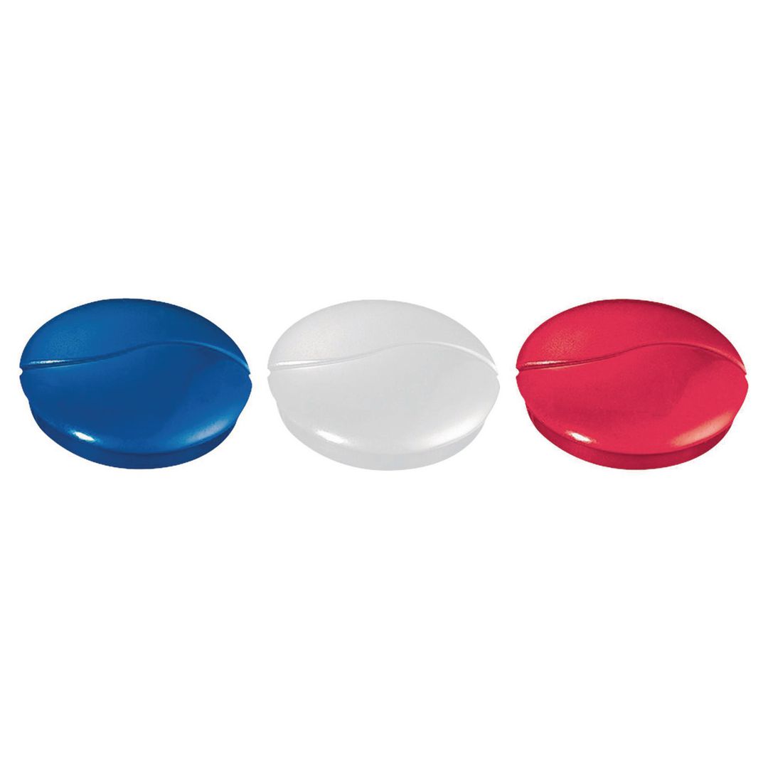 Magnetknappar Lyreco 27mm sort.färg 6/fp