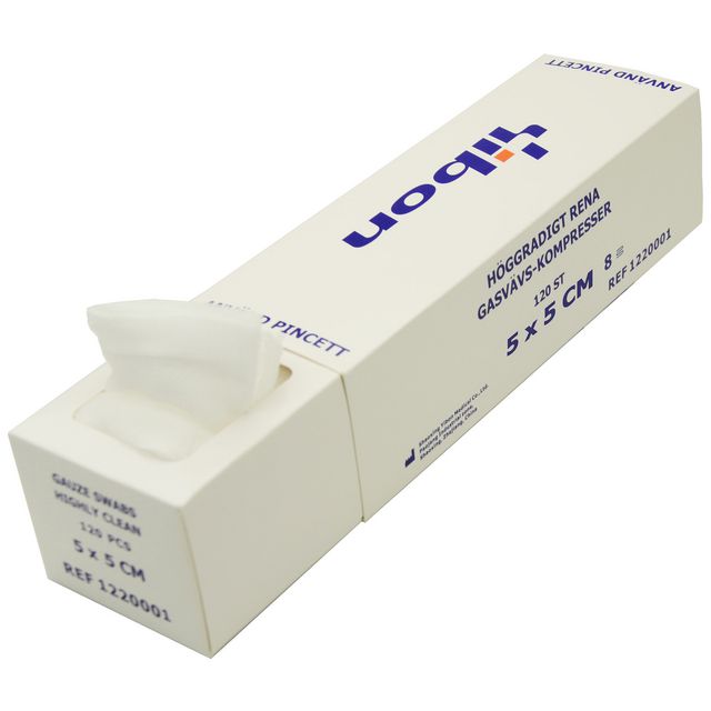 Kompress GV i A8/fp 5x5cm 120/fp