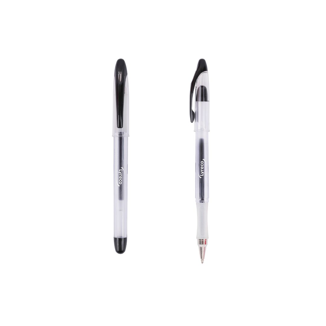 Kulpenna Lyreco stick 0,7mm svart (12 pack)