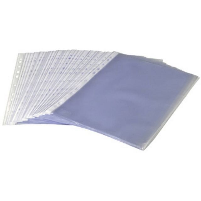 Plastficka A4 0,08mm präglad (100 pack)