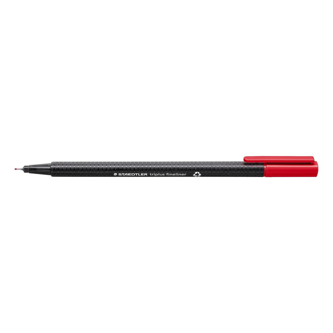 Fineliner Staedtler triplus röd (10 pack)