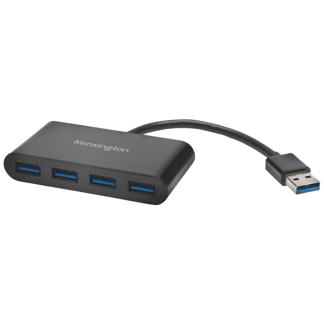 Hub KENSINGTON USB 3.0 4-Port svart