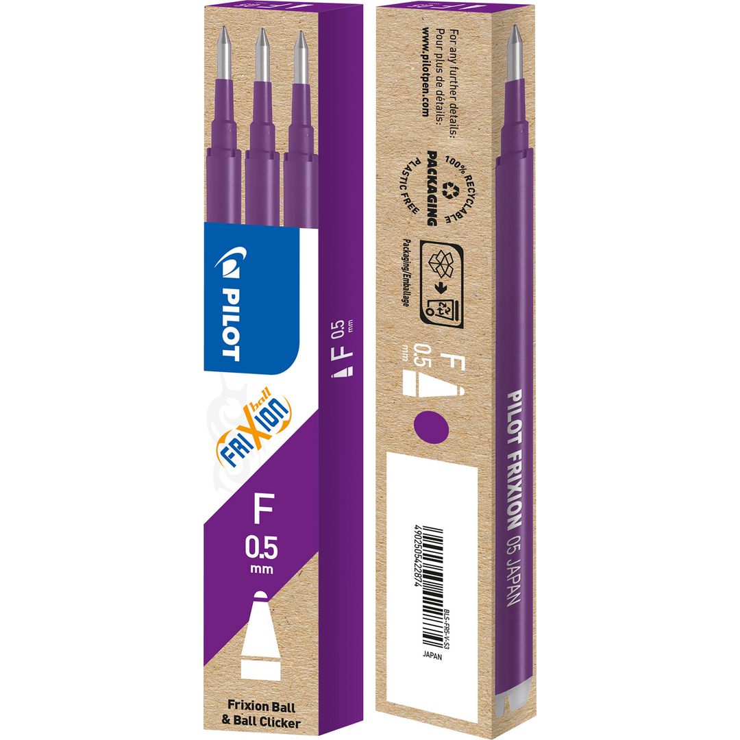 Refill PILOT Frixion 0,5mm violett 3/fp