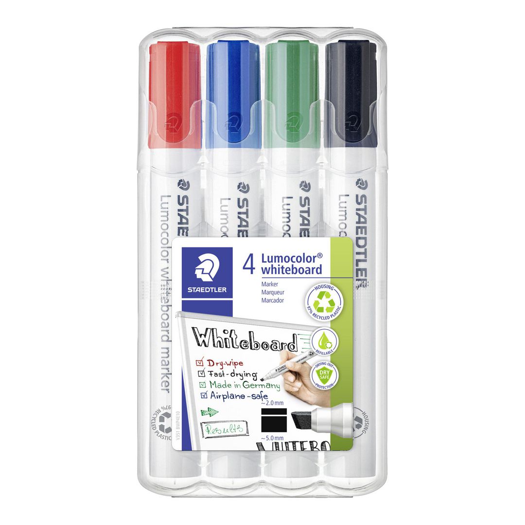 Whiteboardpenna Lumocolor 351B sned 4/fp