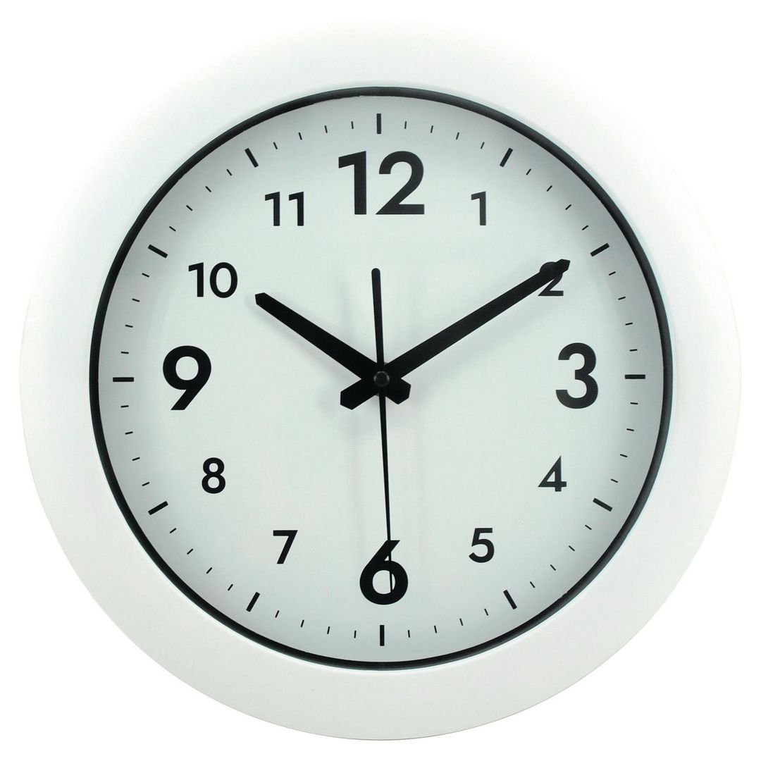 Väggur Easytime Ø30cm vit