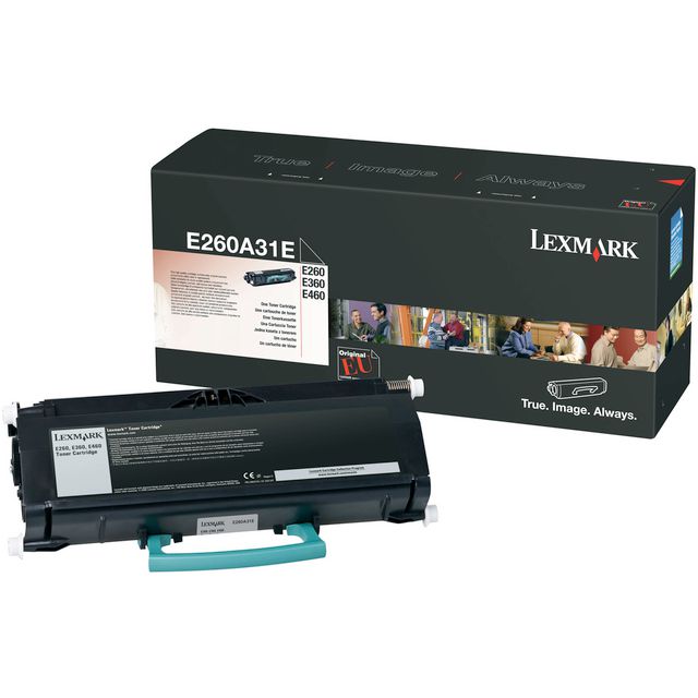 Toner Lexmark E260A31E 3,5K svart