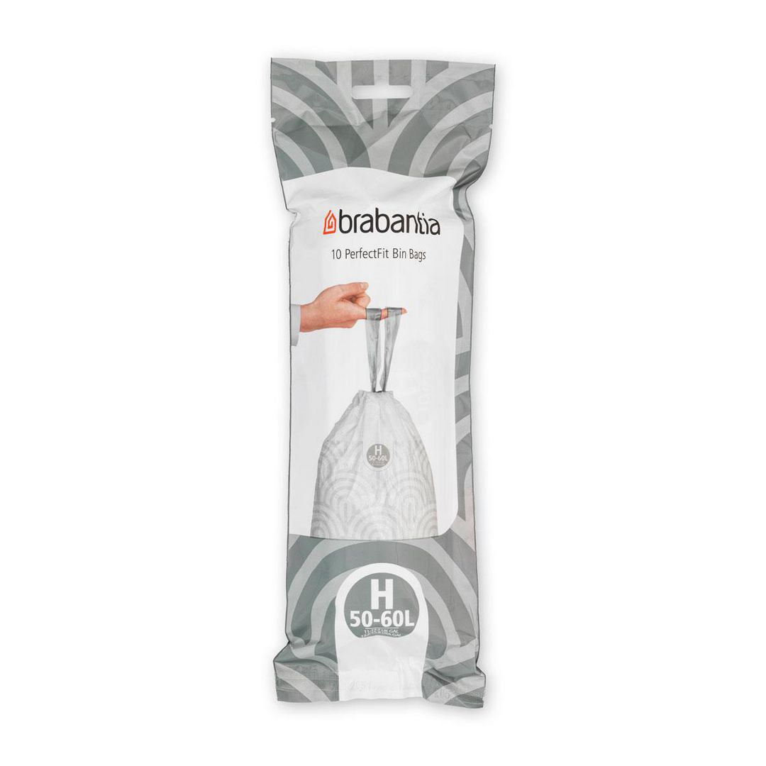Insatspåse H Brabantia 50-60L vit 10/rl