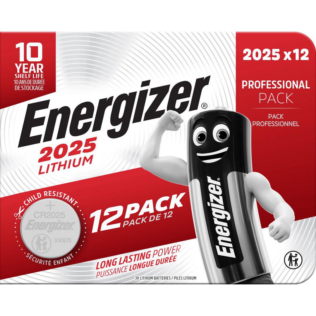 Batteri Energizer Lithium CR2025 12/fp