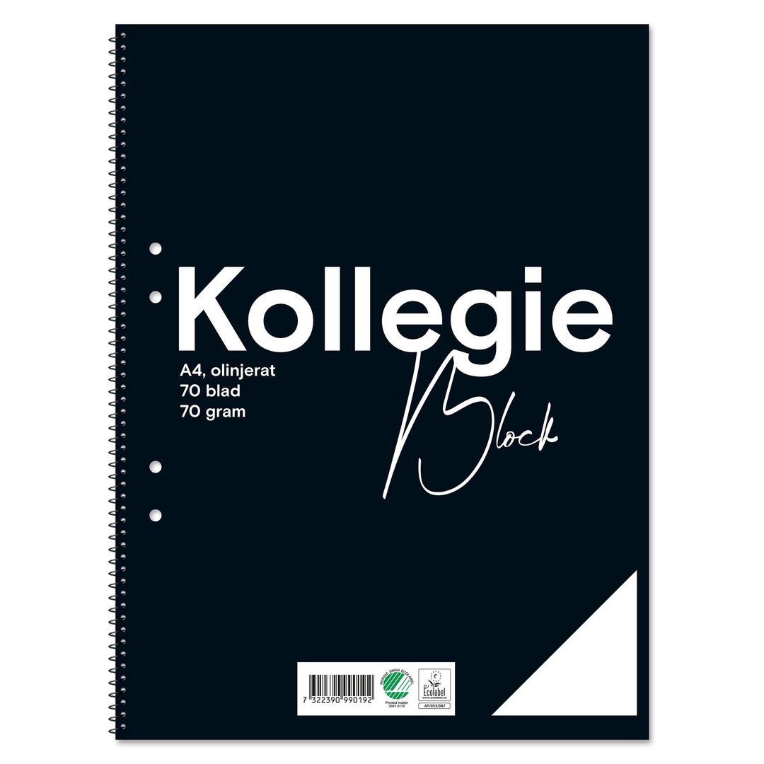 Kollegieblock FW A4 70g 70bl olinj (10 pack)