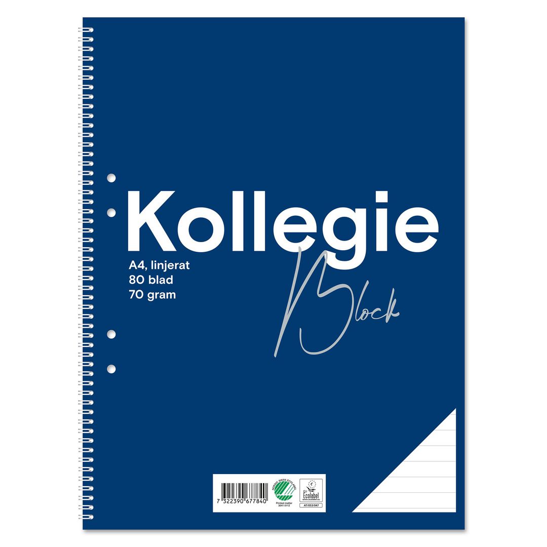 Kollegieblock FW A4 70g 80bl linj (10 pack)