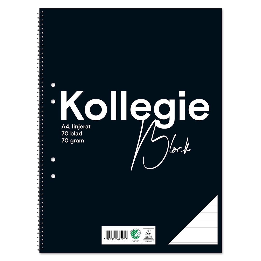 Kollegieblock FW A4 70g 70bl linj (10 pack)