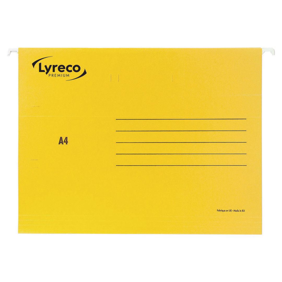 Hängmapp Lyreco A4 gul 25/fp