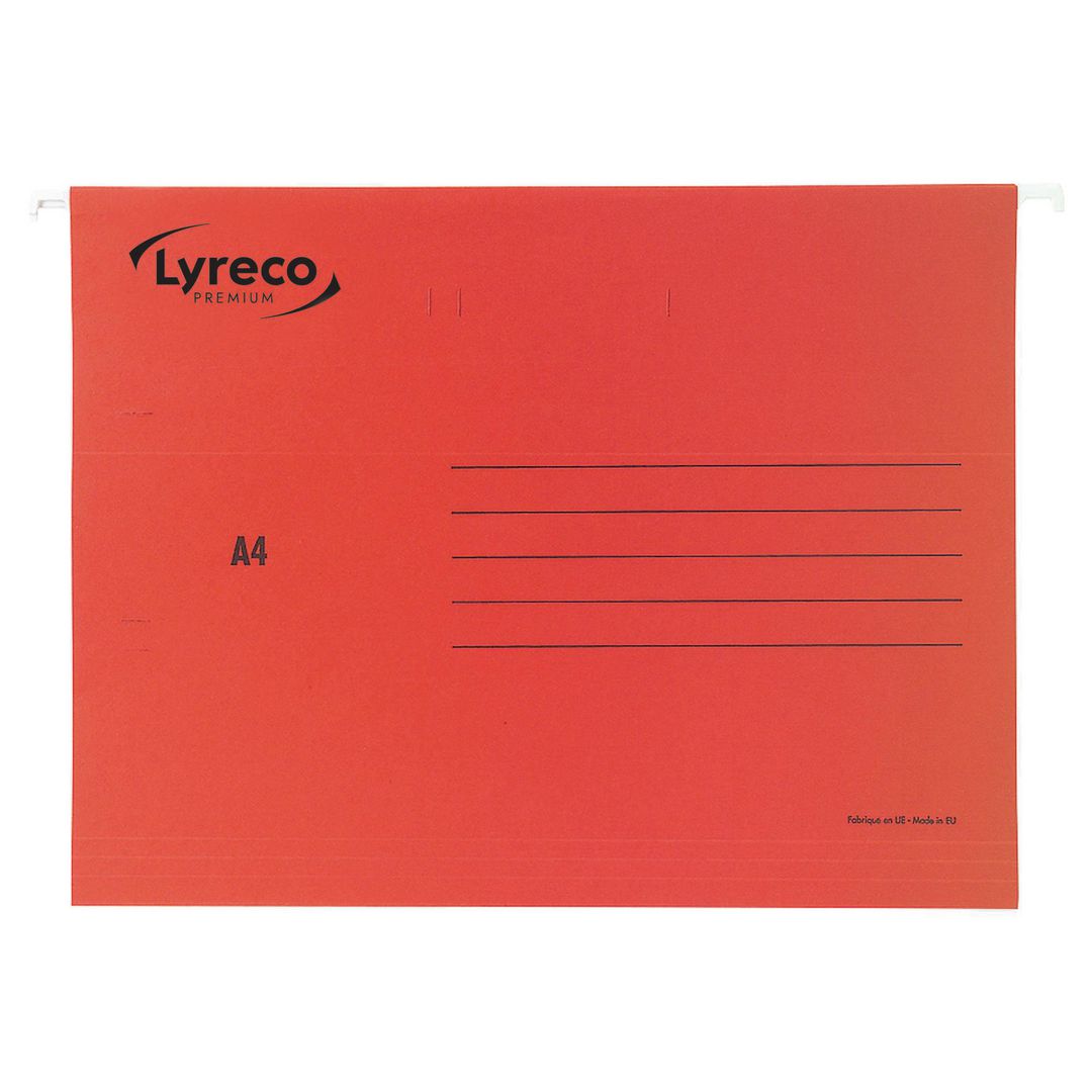 Hängmapp Lyreco A4 röd 25/fp