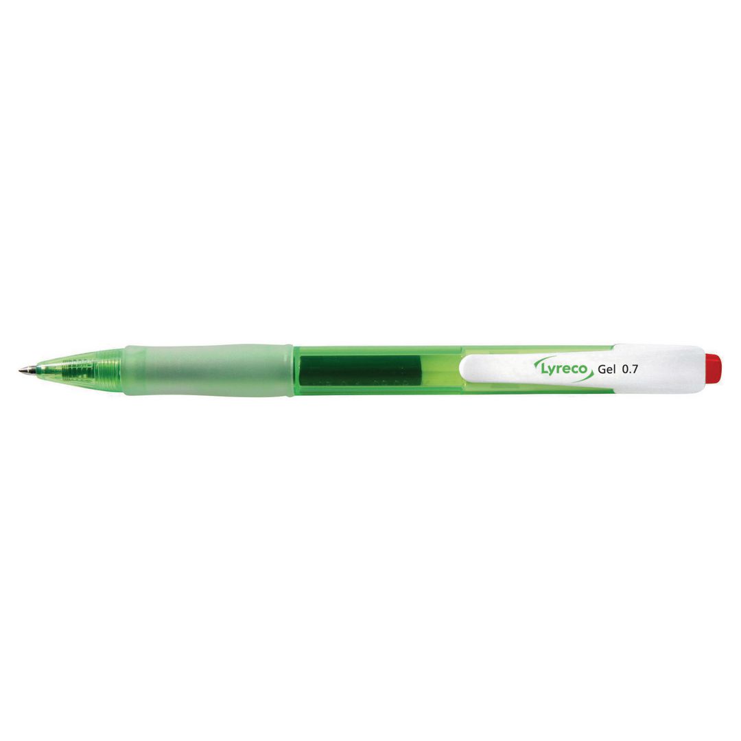 Gelpenna Lyreco återvunnen 0,7mm röd (12 pack)