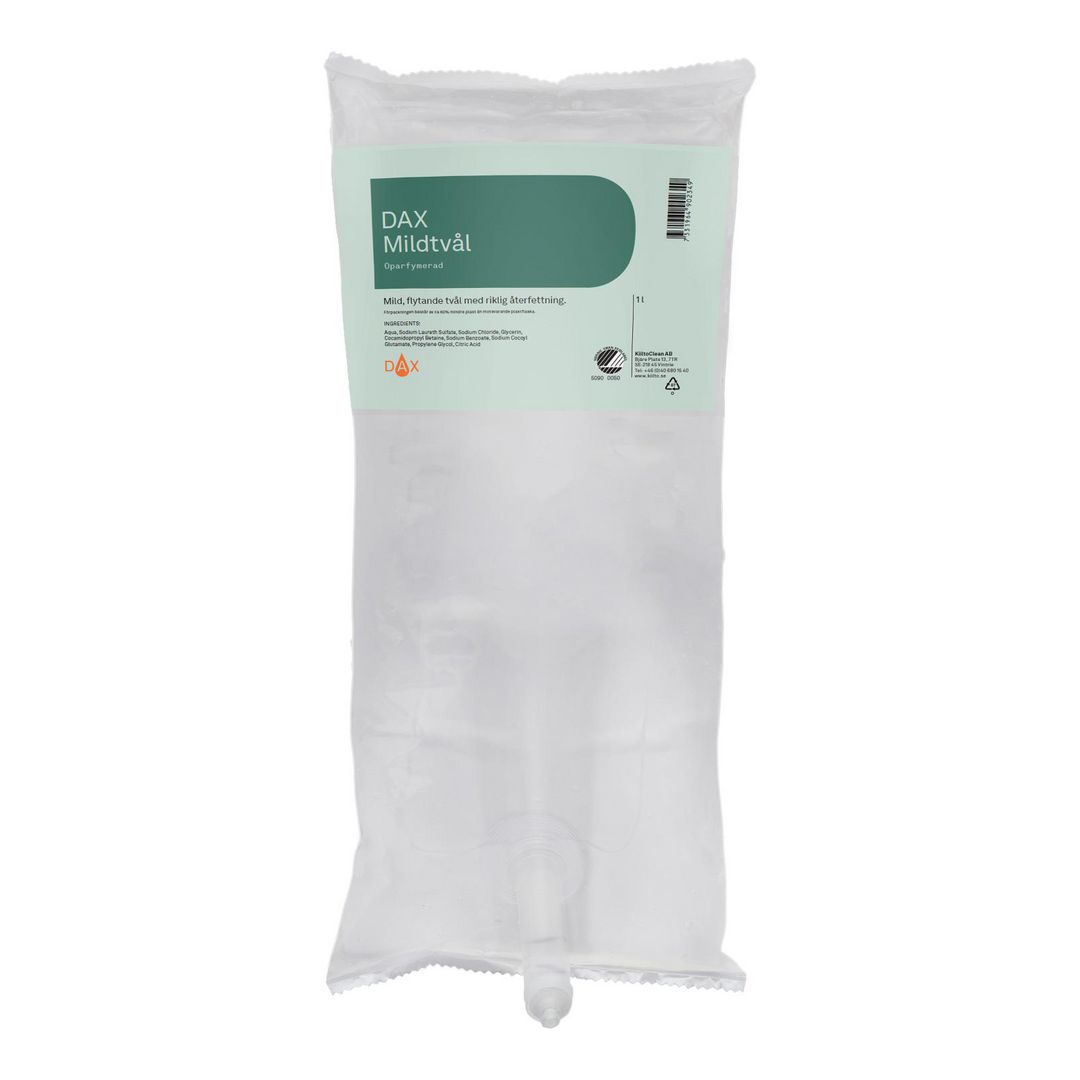 Tvål DAX Mildtvål påse oparfymerad 1L (6 pack)