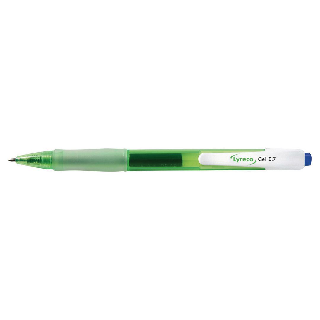 Gelpenna Lyreco återvunnen 0,7mm blå (12 pack)