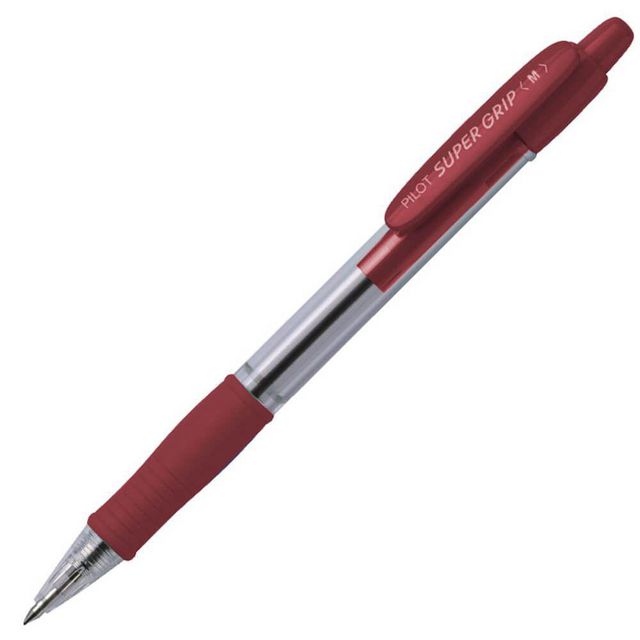 Kulpenna Pilot Super Grip med 1,0 röd (12 pack)