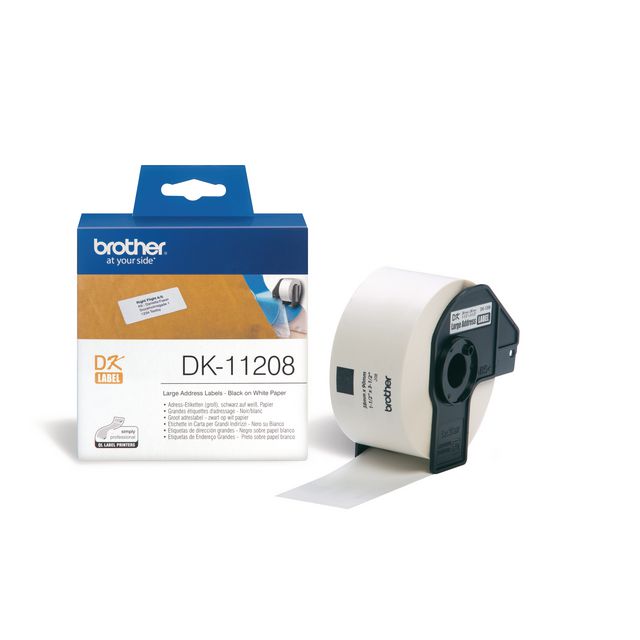Etikett Brother DK11208 38x90mm 400/fp
