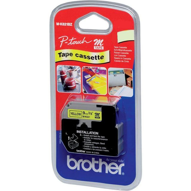 Tape Brother MK221 9mm svart på vit