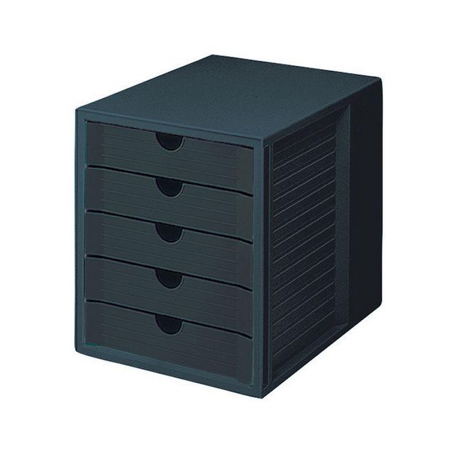 Blankettbox Han 5 lådor svart