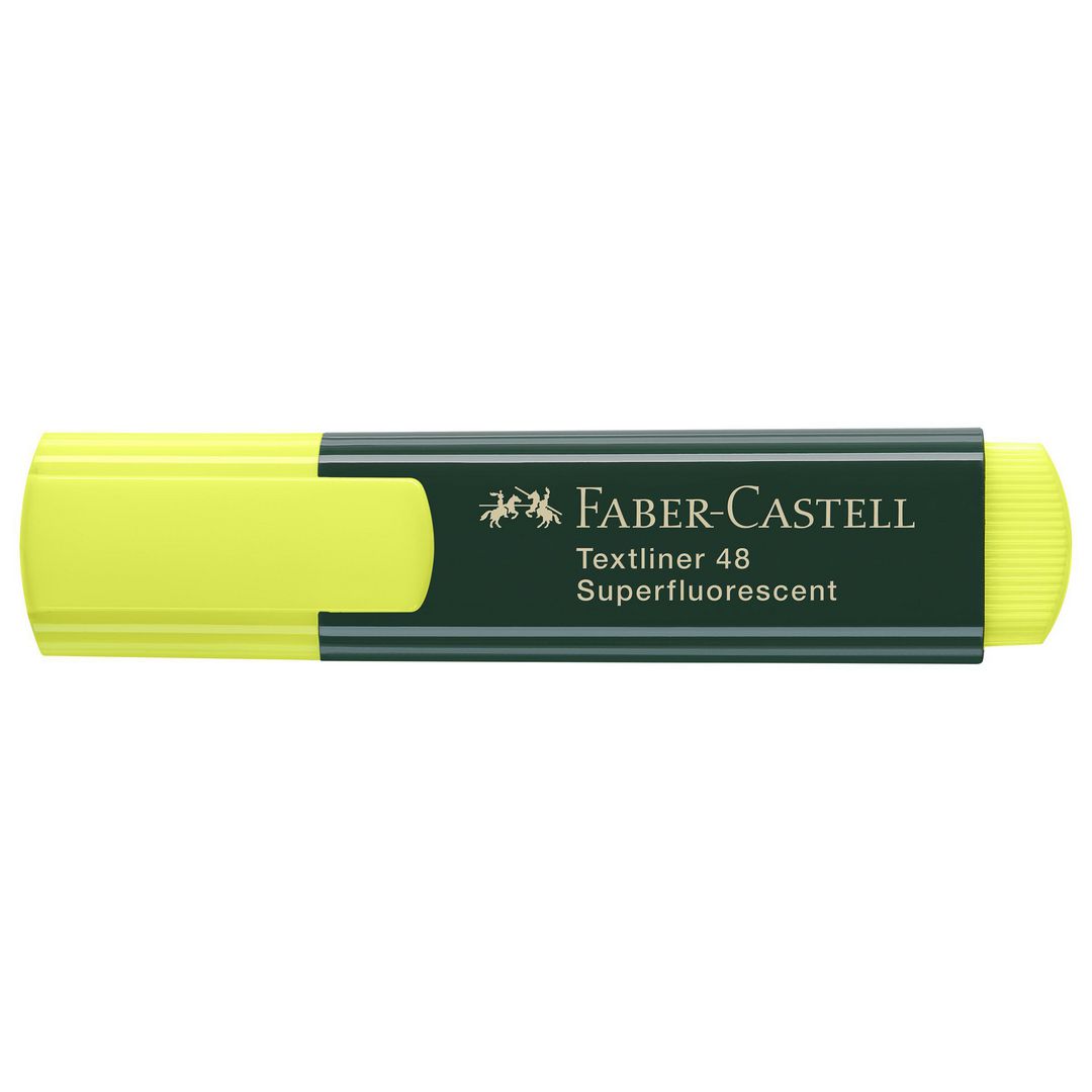 Överstrykningspenna FABER CASTELL Gul (10 pack)