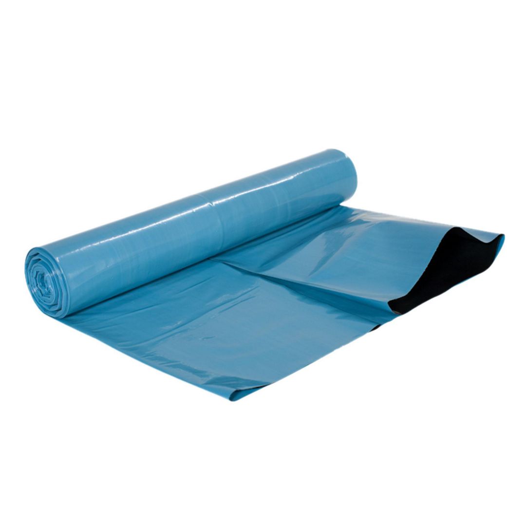 Plastsäck COEX 240L 65my blå/sv 10/rl