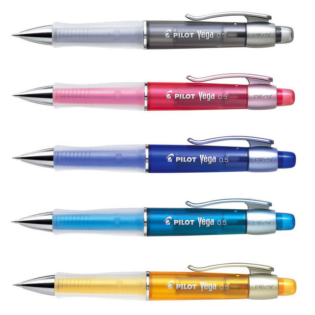 Stiftpenna Pilot Vega 0,5mm sort.färger