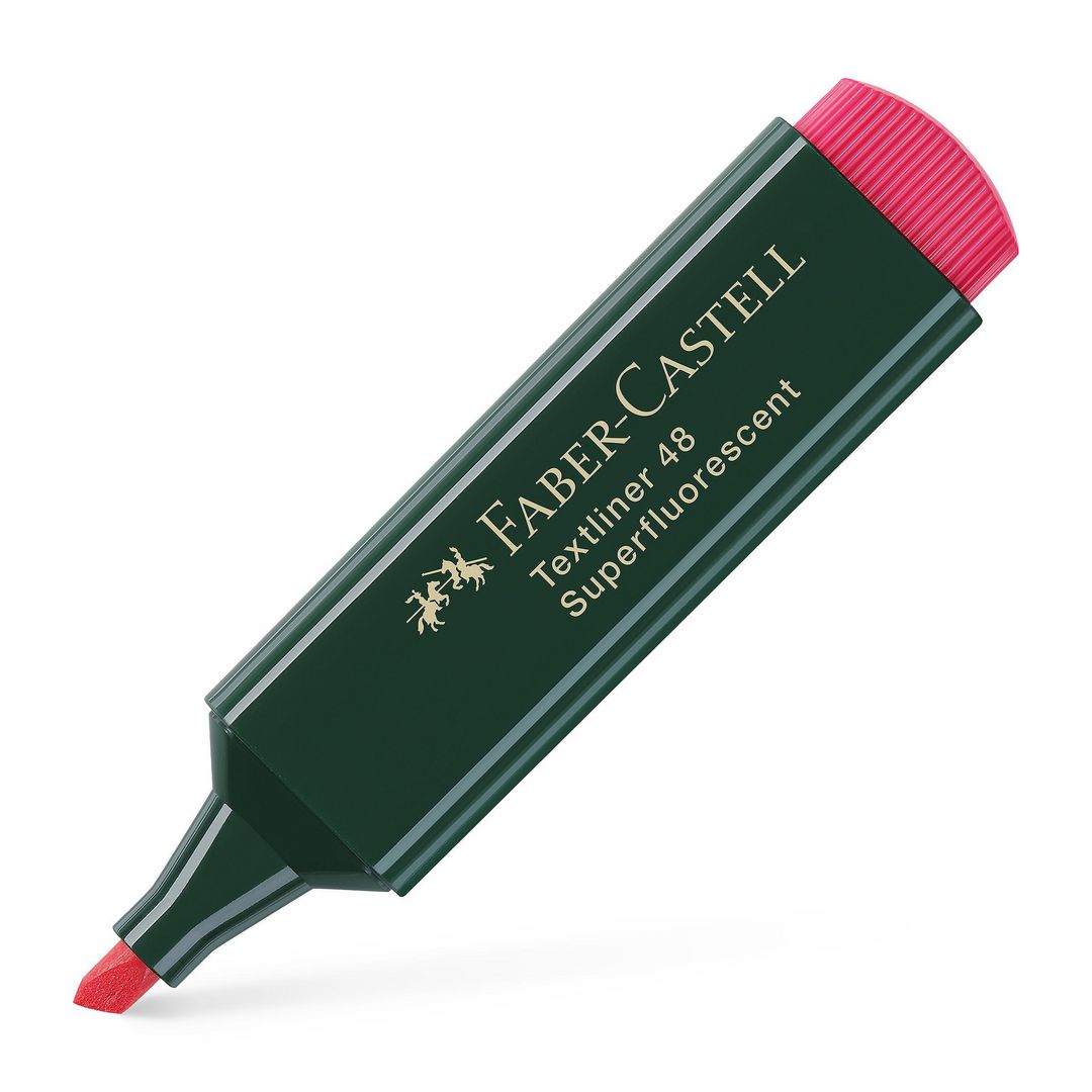 Överstrykningspenna FABER CASTELL Röd (10 pack)