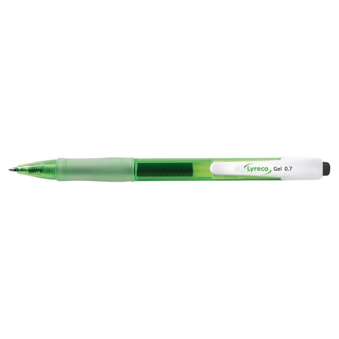 Gelpenna Lyreco återvunnen 0,7mm svart (12 pack)