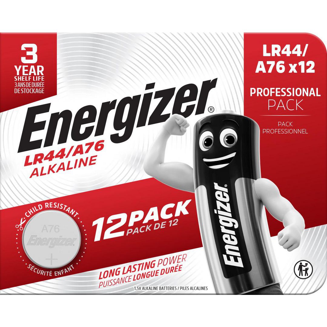Batteri Energizer A76/LR44 12/fp