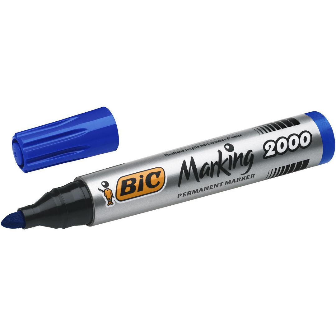 Märkpenna Bic Eco 2000 blå (12 pack)