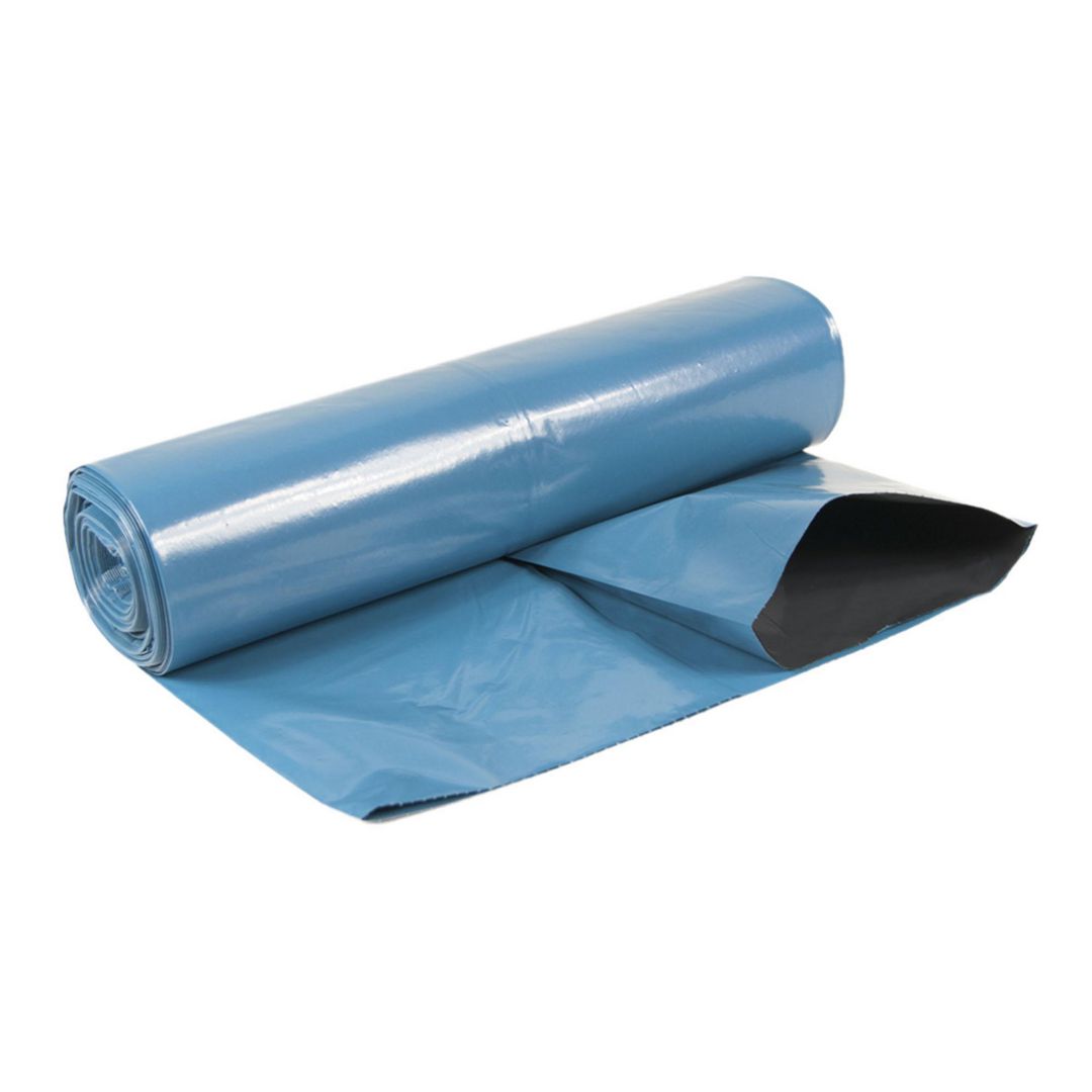 Plastsäck COEX 125L 55my blå/sv 25/rl (6 pack)