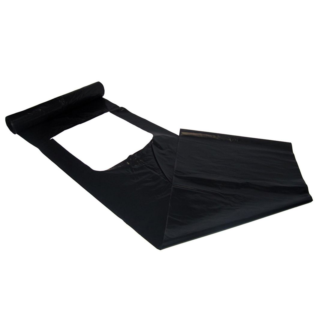 Plastsäck knyt LD 125L 50my svart 10/rl