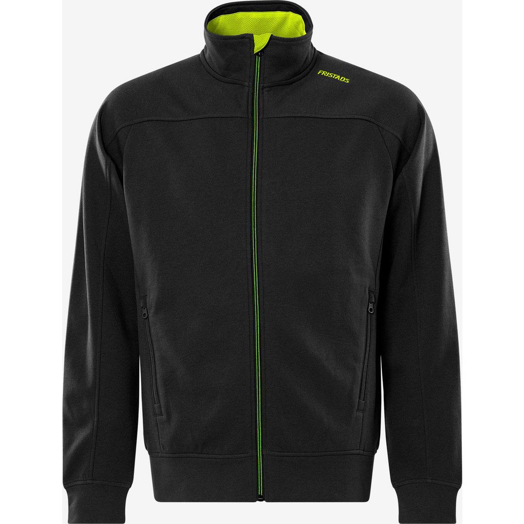 Sweatshirt jacka FRISTAD 7552 2XS sv/gul