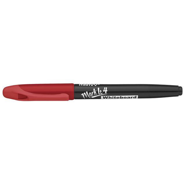Whiteboardpenna Marvy Markit rund röd (12 pack)
