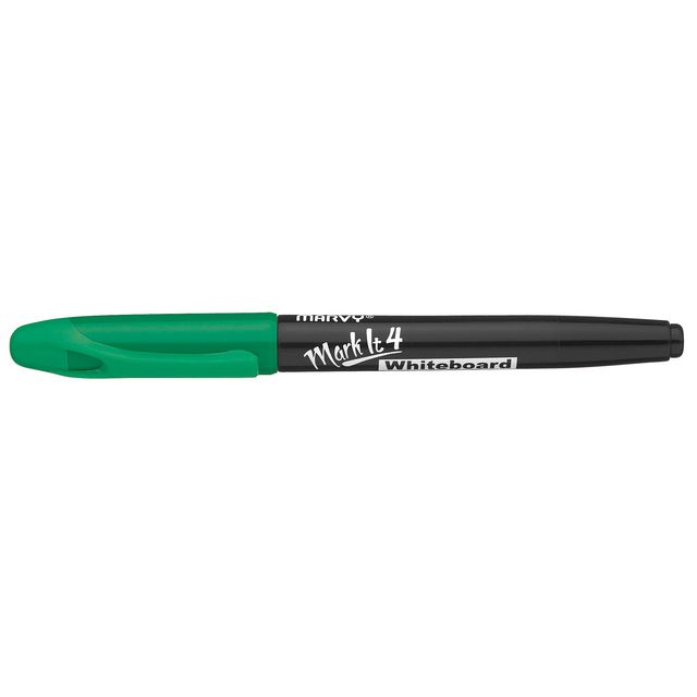 Whiteboardpenna Marvy Markit rund grön (12 pack)
