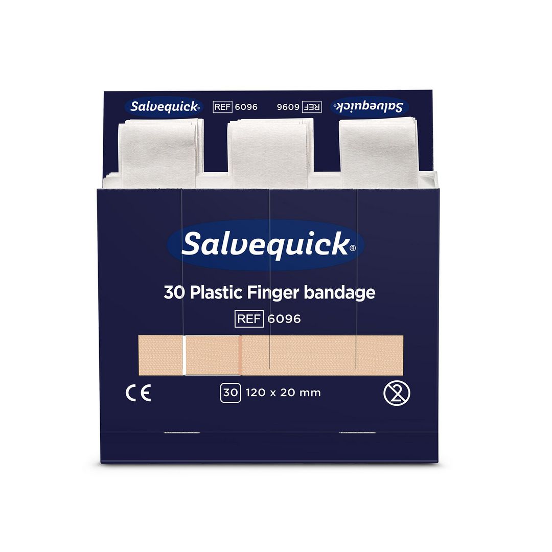 Plåster SALVEQUICK refill lång 30/fp (6 pack)