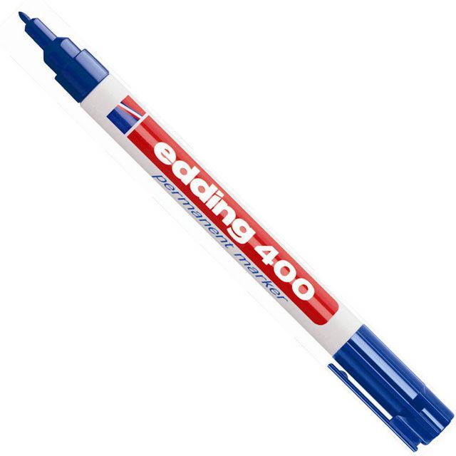 Märkpenna Edding 400 blå (10 pack)