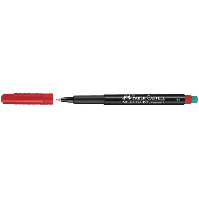 Märkpenna VF FABER CASTELL fine röd (10 pack)