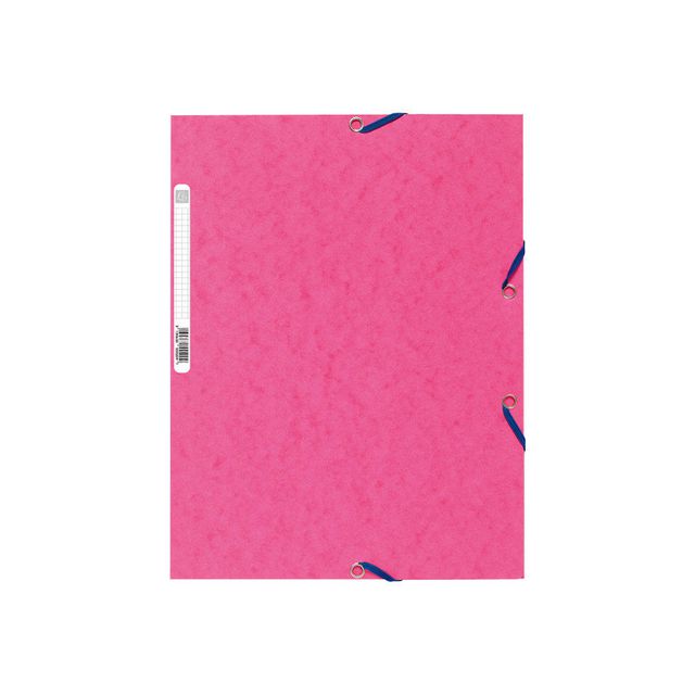 Gummibandsmapp Exacompta 3-klaff A4 rosa (25 pack)