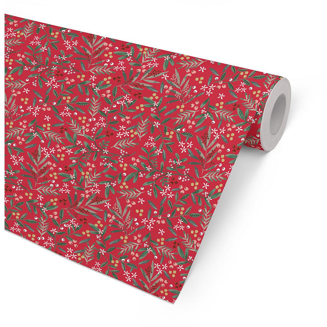 Julpapper Skimmia 57cmx154m