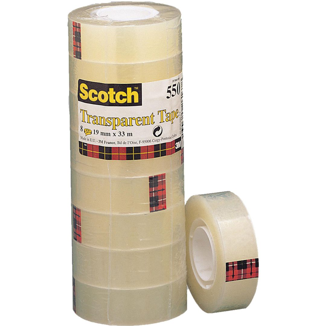 Kontorstejp Scotch 550 transp. 33mx19mm
