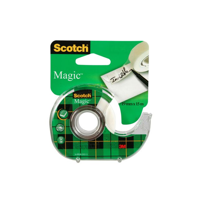 Dokumenttejp Scotch 19mmx15m m.hållare