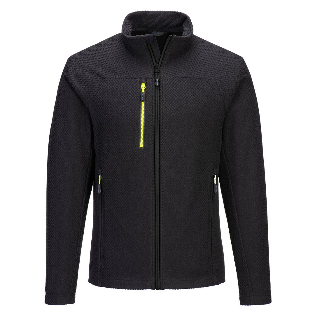 Fleecetröja text zip PW EV480 svart L