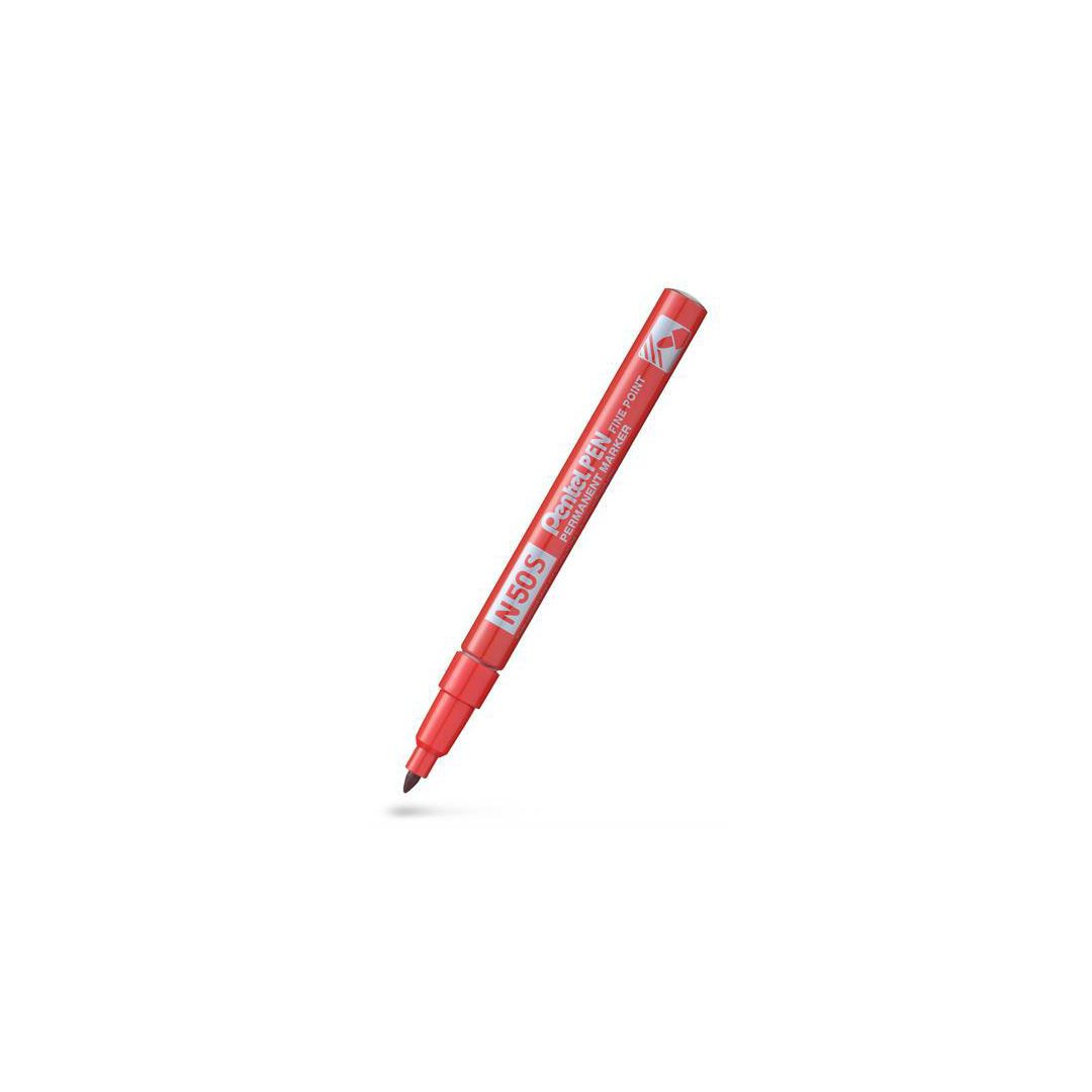 Märkpenna perm. PENTEL N50S rund röd