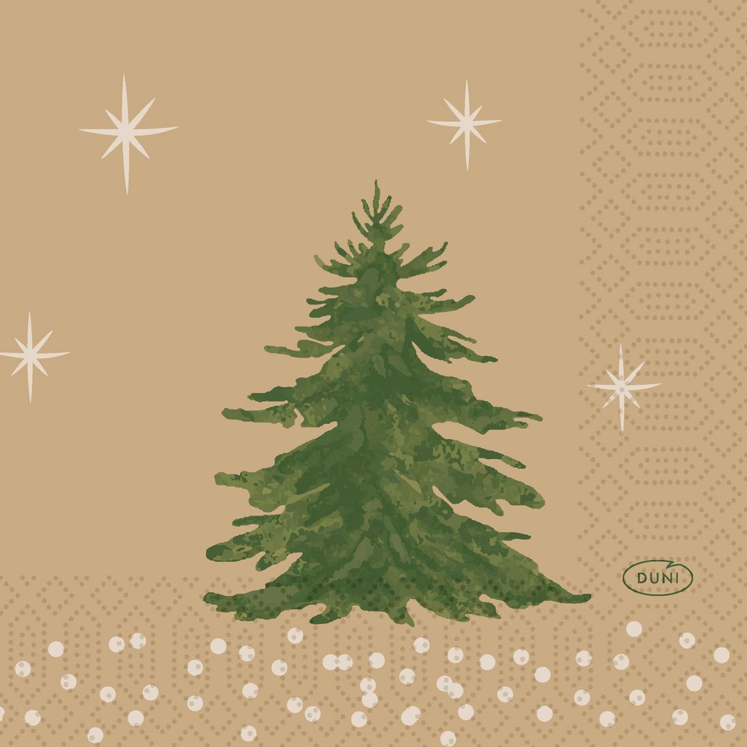 Servett DUNI Trees 3-lags 24x24cm 50/fp